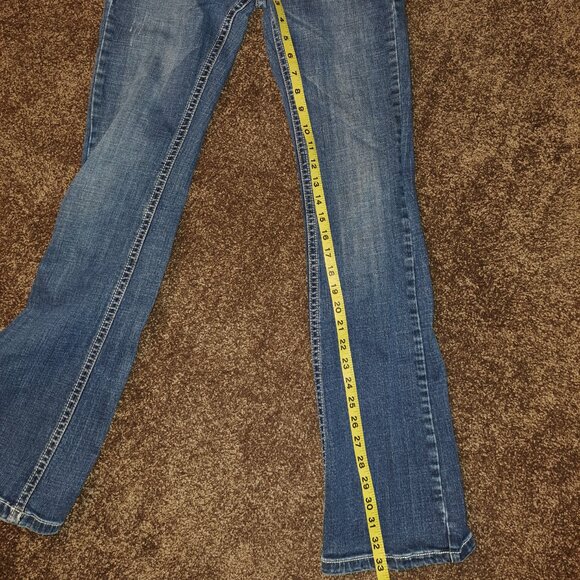 L.a.Idol USA Flap Pocket Embroidered Rhinestone Jeans - Picture 4 of 14